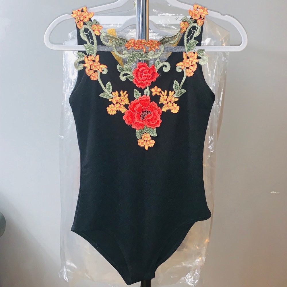 Flower Print Bodysuit